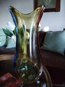 Velmi vysoká váza Moser - 3