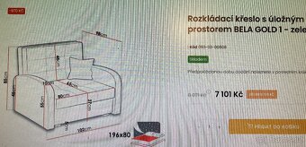 Rozkládací křeslo s úložným prostorem - 3