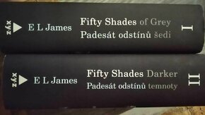 Prodám knihy- Padesát odstínů šedi a Padesát odstínů temnoty - 3