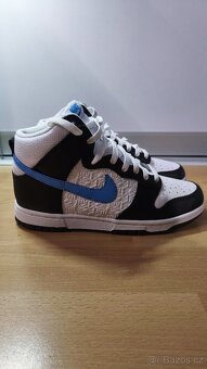 Nike Dunk High Retro FLC Black University Blue White - 3