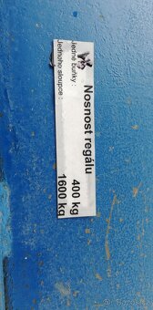 Dílenský regál - trubkový s policemi - kovový - 3