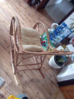 Houpací proutěné křeslo - 3