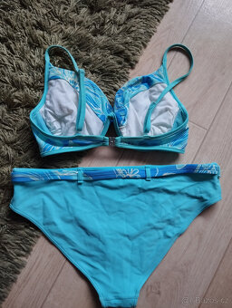 Dámské plavky vel.XL TricoLine modré / bílé - 3
