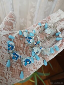 Velké zdobené  kruhy, náušnice bižuterie - 3