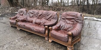 Kožená sedací souprava 3+1+1 - 3