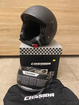 Otevřená helma na motorku Cassida Handy Plus, vel. XXL - 3