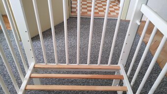 Dětská postýlka-bílá 120 x 60 cm, s matrací - 3