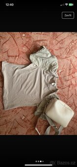 Světle hnědý triko s volány - 3