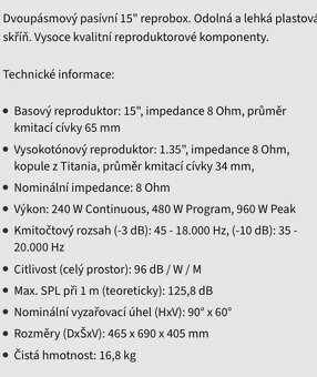 Aktivní bedny DAP Audio - 3