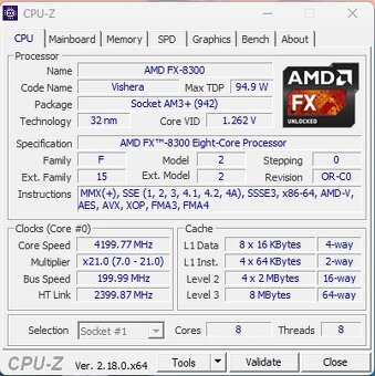 AMD FX-8300 8-core (AM3+) - 3