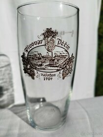 Pivní sklenice pivovaru Děčín 0.5l -250kč 0,3l -200kč - 3
