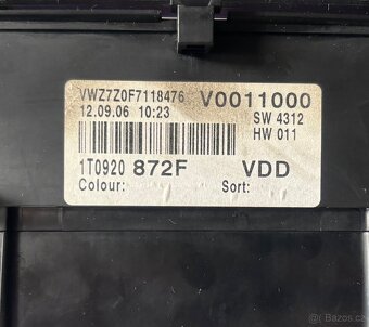 Prodám budíky maxidot Touran/Caddy - diesel - 1T0920872F - 3