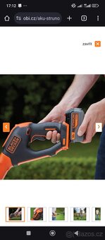 Prodám křovinořez Black Decker bez Aku baterie - 3