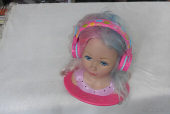 BARBIE Hlava + Stereo Sluchatka - 3