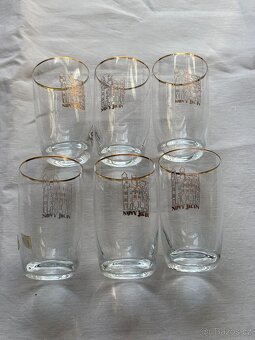 Skleničky panáky Nový Jičín, gravírované, 6 ks - 3