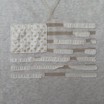 Ralph Lauren Polo krémová mikina s vlajkou USA | vel. M - 3