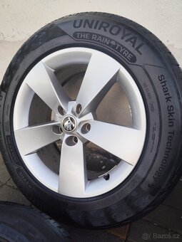ALU 5x112 r17 ŠKODA + PNEU - PĚKNÁ SADA - 3
