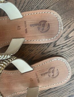 Kožené sandálky, nazouváky Baťa - 3