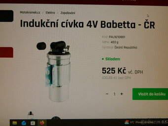Indukční cívka 4V - 3