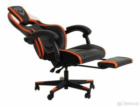 Herní židle černá/oranžová - 3