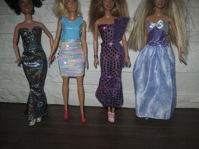 Akce balíkovna za 30,- metalické šaty na Barbie - 3