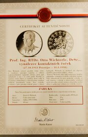Stříbro medaile Největší osobnosti-Otto Wichterle - 3