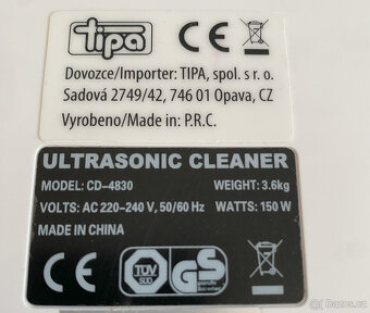 Ultrazvuková čistička ULTRASONIC CD-4830 - 3