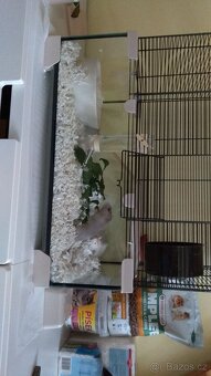 Klec pro drobné hlodavce se skleněným spodkem - 3