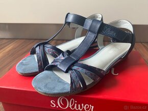 Modré sandály S.Oliver, velikost 37 - 3