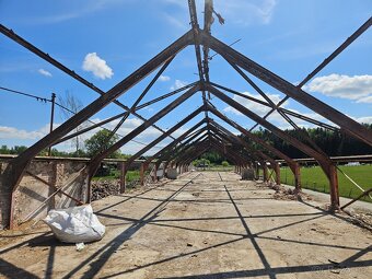 Ocelová konstrukce haly - montovaná hala  55 x 11 m - 3