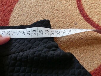 Sukně černá, dívčí, pevný pas, na zip, 60 cm pas - 3