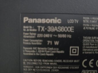 Prodám televizi Panasonic LCD 39"+ set top box Sencor - 3