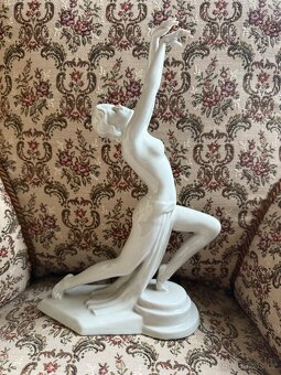 Royal Dux – porcelánová socha tanečnice (Art Deco) - 3