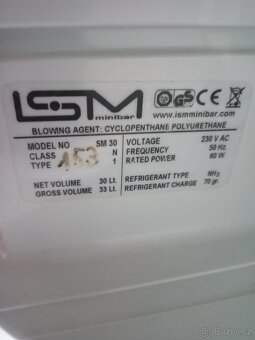 Prodám malou lednici ISM minibar 230V 30 litrů - 3