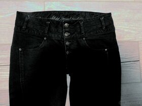 Dámské dívčí černé džíny STAFF skiny W30 - 3