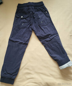 Zateplené plátěné kalhoty zn.Kiki Koko vel.110 - 3