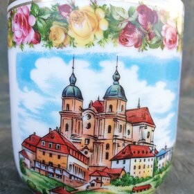 Upomínkový porcelánový hrnek, basilika Sonntagberg - 3