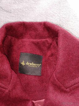 Vínový kabát zn. Dewberry vel. S - 3