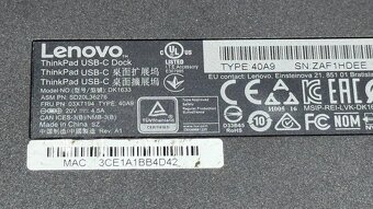dokina - Dokovací stanice USB-C Lenovo Docking Station 40A9 - 3