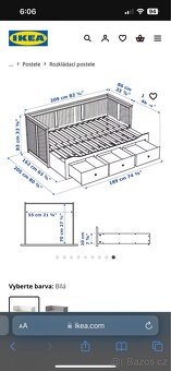 Hemnes rozkládací postel - 3