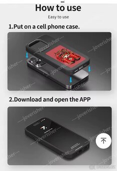 Obal iPhone 14 pro max s e-ink displejem - 3