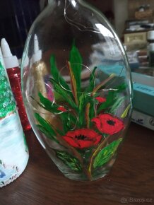 Ručně malované svítící láhve - 3