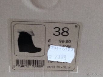 BAŤA - luxusní kožené vyšší polokozačky - 3