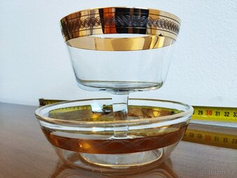 Zlacené skleničky a misky předválečné - 3