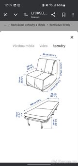 Rozkládací křeslo Lycksele Lovas z IKEA - 3