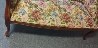 Staré Sofa/Křeslo pro dvě osoby 130x112x45 cm. - 3