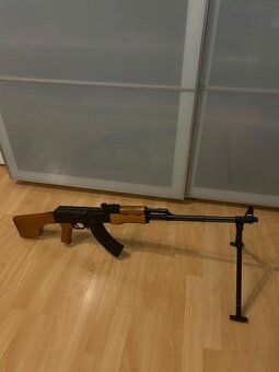 Airsoftový kulomet RPK-1101 - celokov, pravé dřevo, EBB - 3