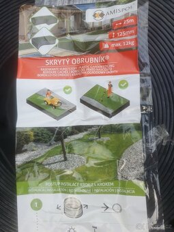 Plastový obrubník neviditelný 12,5 cm x 25 m černý - 3
