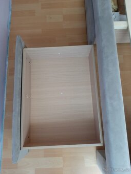 Nádherná čalouněná postel s úložným prostorem 160x200 - 3
