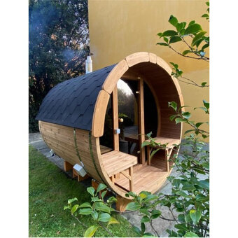 Sauna, venkovní finská barelová sauna Marivox - 3